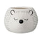 BLOOMINGVILLE MINI - White Hedgehog Stoneware Jar
